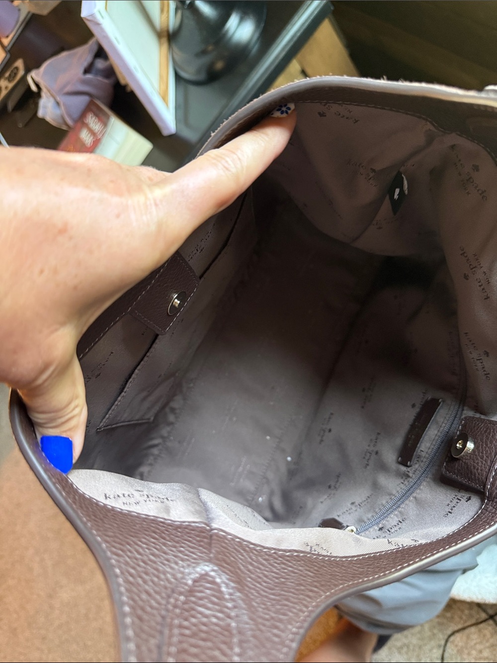 Kate Spade suede bag - Picture 7 of 7
